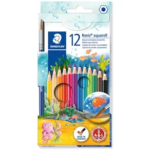 Akvarellpenna STAEDTLER, 12 färger