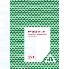 Urlaubsantragblock RNK, A5, 50 Blatt, abheftbar