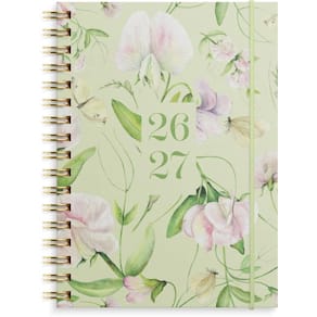 Kalender GRIEG A6 26/27 blomst grønn