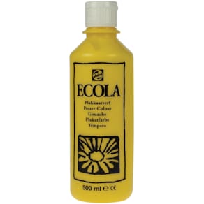 Plakkaatverf Talens Ecola, flacon van 500 ml, geel