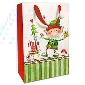 Geschenktragetasche BRAUN + COMPANY Alfred Elf, Weihnachten, Kind