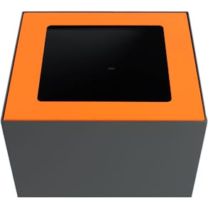 Afvalbakdeksel V-Part, modulaire top, oranje, 85 l en 90 l
