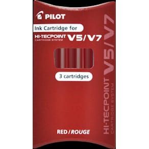 Refill PILOT Hi-Tecpoint V5/V7 röd 3/fp