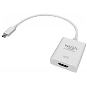 VISION Professional installation-grade USB-C to HDMI adapter
