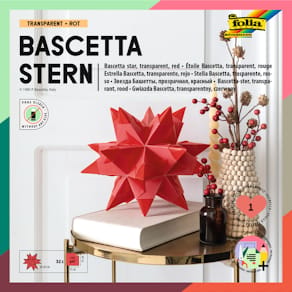 Bastelset Folia Bascetta Stern, rot