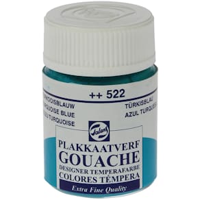 Plakkaatverf Talens Extra Fijn, flacon 16 ml, turkooisblauw