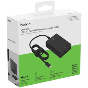 USB-C Core GaN Travel Power Adapter 100W