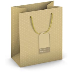 Geschenktragetasche Weihnachtsmotiv Sterne, gold, 190 x 230 x 102