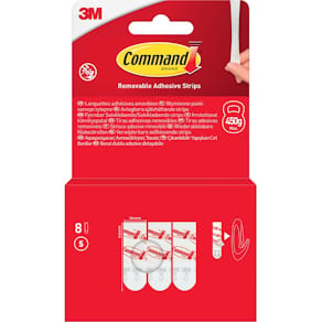 Kleefstrips Command, klein, blister van 8 stuks