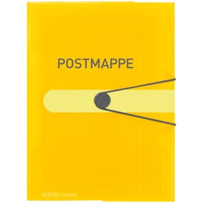 Gummizugmappe Herlitz easy orga to go, A4, PP, transparent gelb