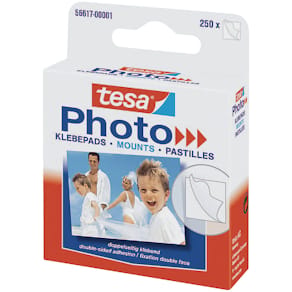 Klebepads tesa Photo, Kartonspender, 250 Stück