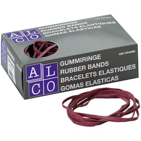 Gummibänder ALCO 760, 130 x 4 mm, 1 kg, rot