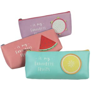 Schlampermäppchen DONAU Fruits, sortiert, 21x9x3 cm