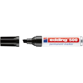 Permanentmarker edding 500, 2–7 mm, schwarz