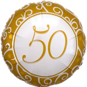 Folienballon AMSCAN Goldene Hochzeit 50