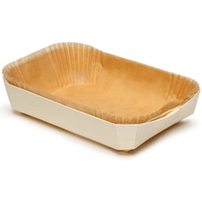 Træform fødevaregodkendt, 210x145x45 mm, 100 stk