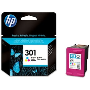 HP 301 color ink cartridge, blistered