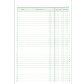 Bedrijfsformulier Exacompta uitgaven, ft 29,7 x 21 cm, Franstalig
