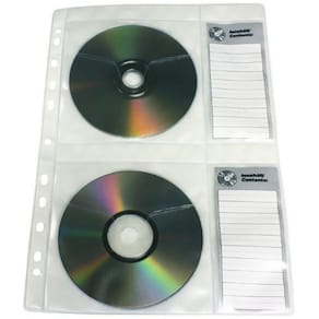 CD-ficka A4, för 4st skivor, 5/fp
