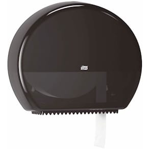 Toiletpapirdispenser Tork T1 Jumbo, sort, 437x133x360 mm