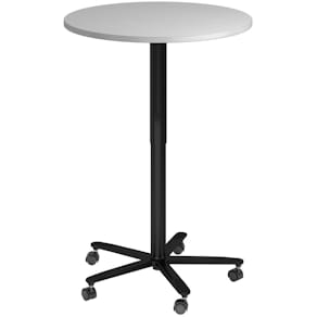 Besprechungstisch HAMMERBACHER ST08, rund, grau/schwarz, 80 cm