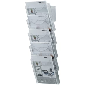 Wand-Prospekthalter helit H61025/H61030, glasklar