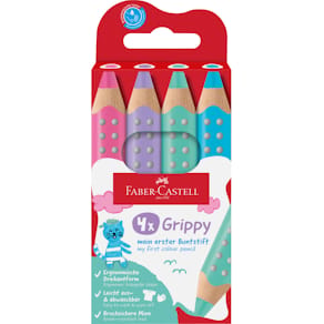 Buntstift-Set Faber-Castell Grippy, 4 St., Pastell, sortiert