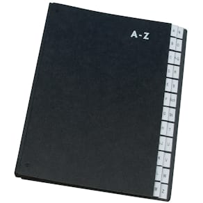 Pultordner Q-CONNECT A-Z, schwarz
