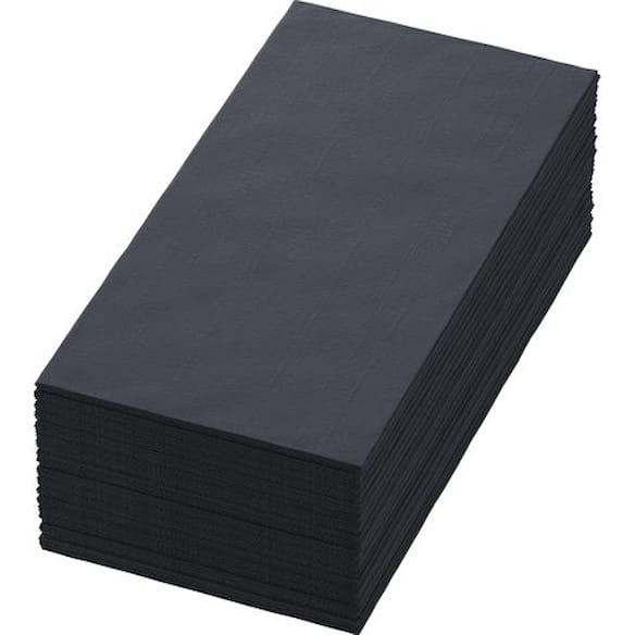 Serviett DUNISOFT 40cm 1/8br sort (60) 6frp