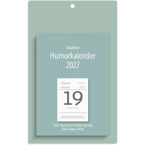 Burde Väggplån med dagblock Humor 2027