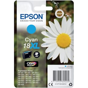 Inktcartridge Epson 18XL, 450 pagina's, OEM C13T18124012, cyaan