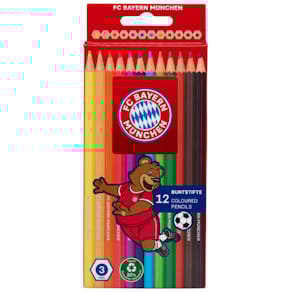 Buntstifte FC BAYERN 12er-Set, sortierte Farben