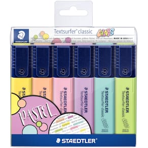 Överstrykningspenna Textsurfer pastellfärger ass (6)