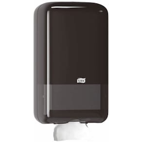 Toiletpapirdispenser Tork T3 ark, sort 159×128×271 mm