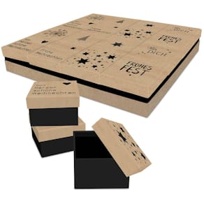 Geschenkkarton Weihnachten, Sprüche sortiert