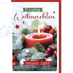 Weihnachtskarte Noname, bunt, mit Umschlag