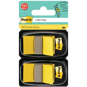 Haftmarker Post-it Index Standard, 25,4x43,2 mm 2x50 Blatt, gelb