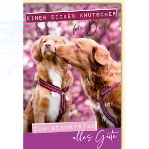 Geburtstagskarte Noname, bunt, mit Umschlag