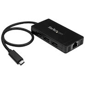 Startech USB-C-hubb med 3 portar och Gigabit Ethernet - USB-C