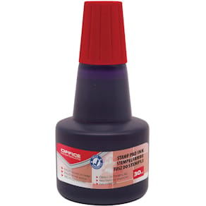 Stempelinkt, zonder olie, 30 ml, rood