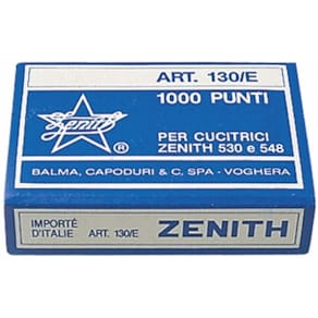 Hæfteklammer Zenith 6/4 til 130E, 1000 stk