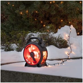 Ljusslinga sladdvinda 400 amber LED 28m