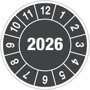 Kontrollmärken 2026 10mm 104/fp