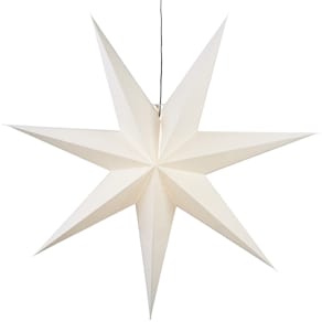 Adventsstjärna papper Frozen 100 cm vit