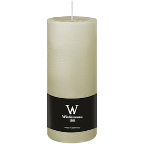Stumpenkerze D-LUX MARBLE, elfenbein