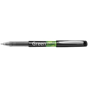 Rollerpen Pilot Greenball, mellem spids, sort, 10 stk