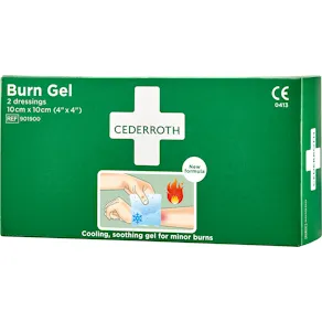 Kompress Burn Gel CEDERROTH, 10x10cm, 2/fp