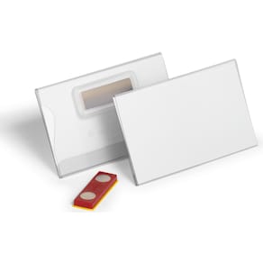 Namensschild Durable, Magnet, 25 St., transparent