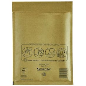 Bubbelpåse D/1 180x260mm brun 200/fp