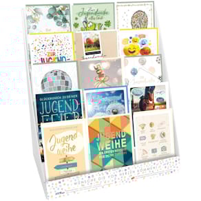 Glückwunschkarten Eulzer Jugendweihe, 90 St., sortiert